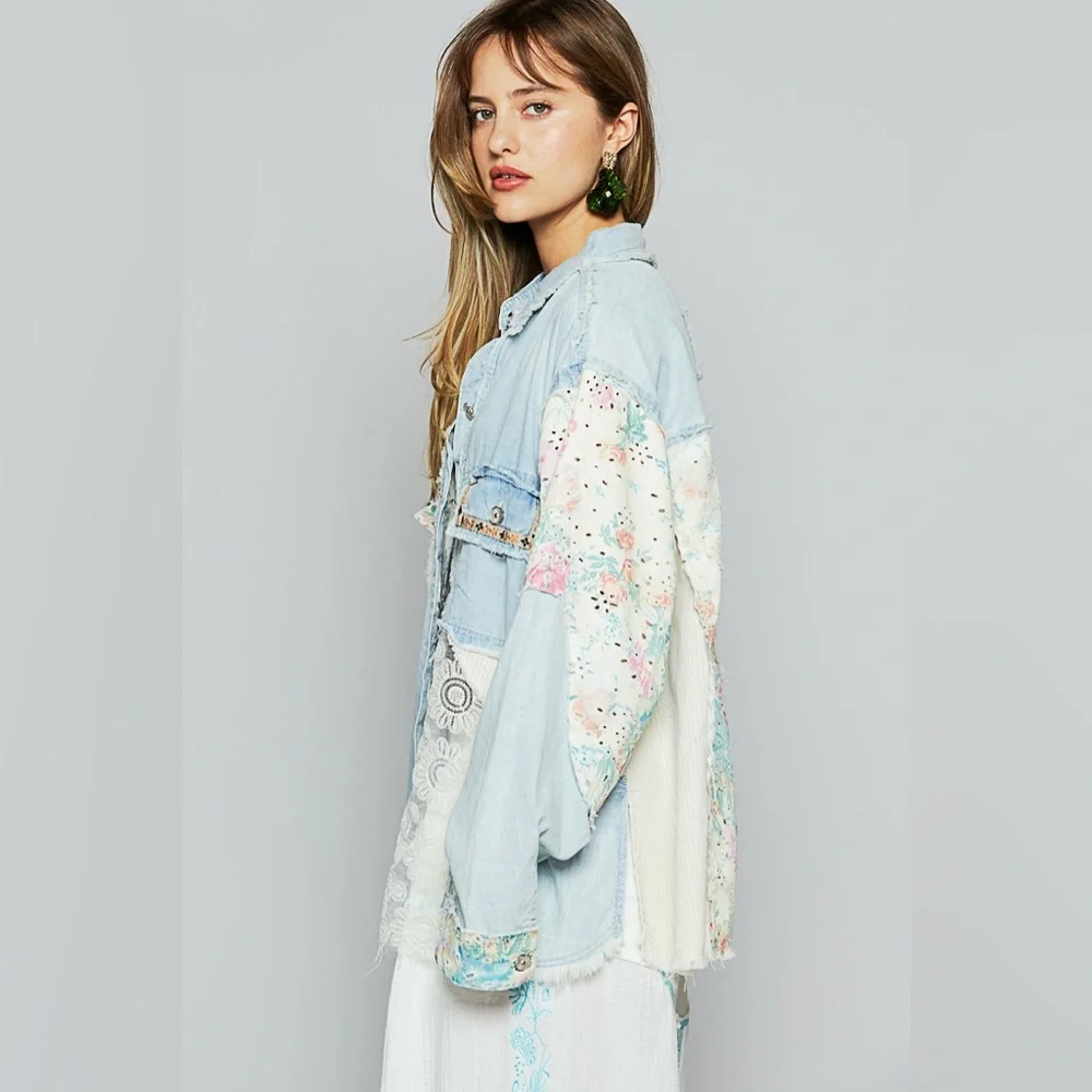 ⚡️ POL “ Canyon Wash “ Denim Jacket | Vintage Blue - Picture 3 of 5